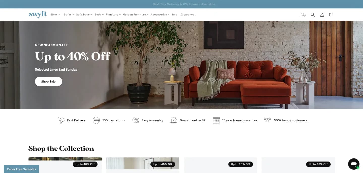Swyft homepage